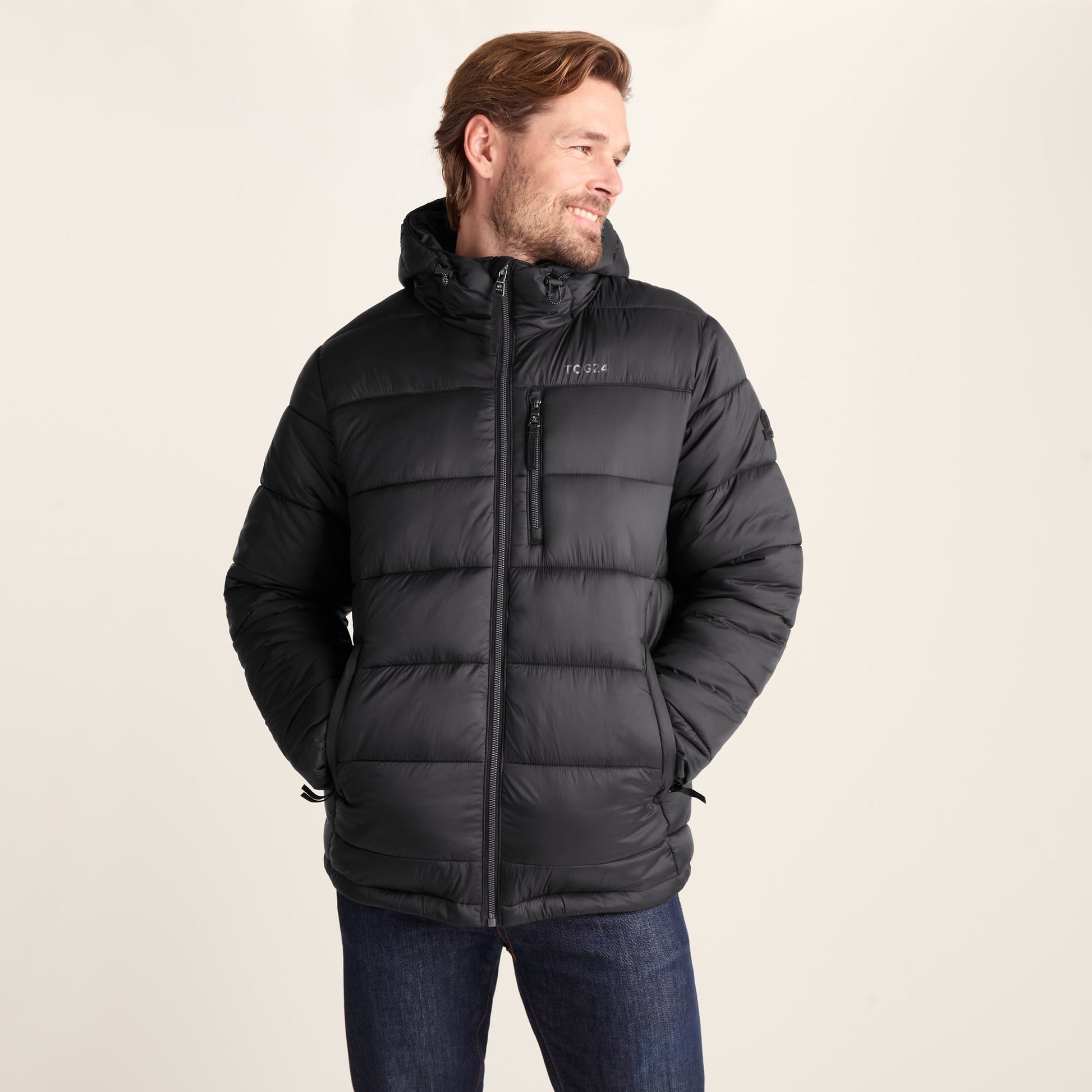 Maloney Mens Wind Resistant Insulated Jacket - Black