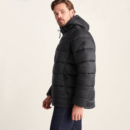 Maloney Mens Wind Resistant Insulated Jacket - Black