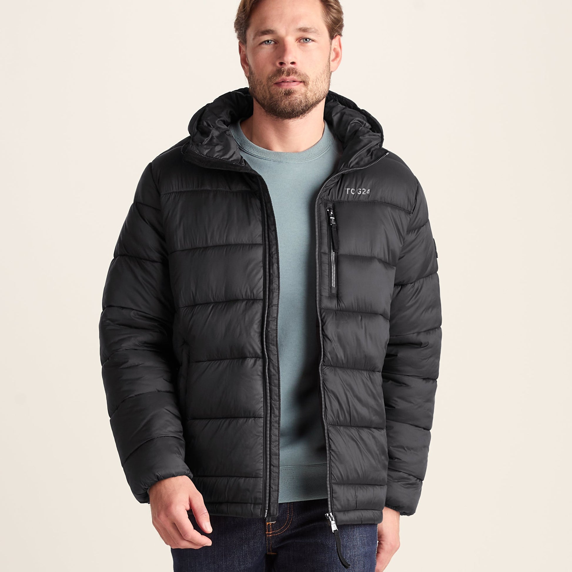 Maloney Mens Wind Resistant Insulated Jacket - Black