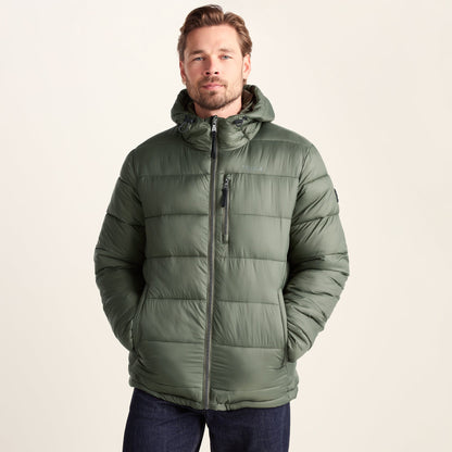 Maloney Mens Wind Resistant Insulated Jacket - Khaki