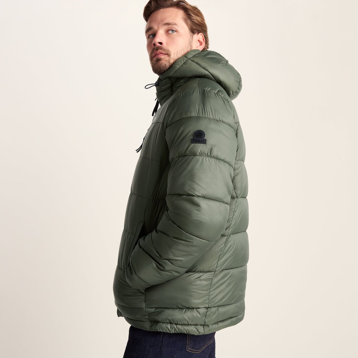 Maloney Mens Wind Resistant Insulated Jacket - Khaki