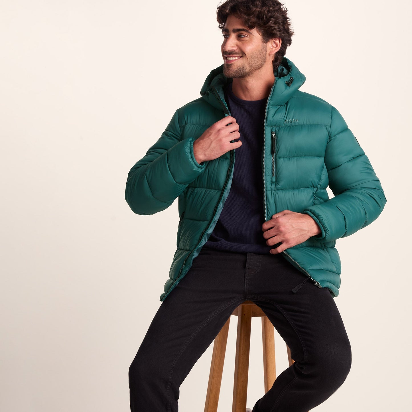 Maloney Mens Wind Resistant Insulated Jacket - Dark Turquoise