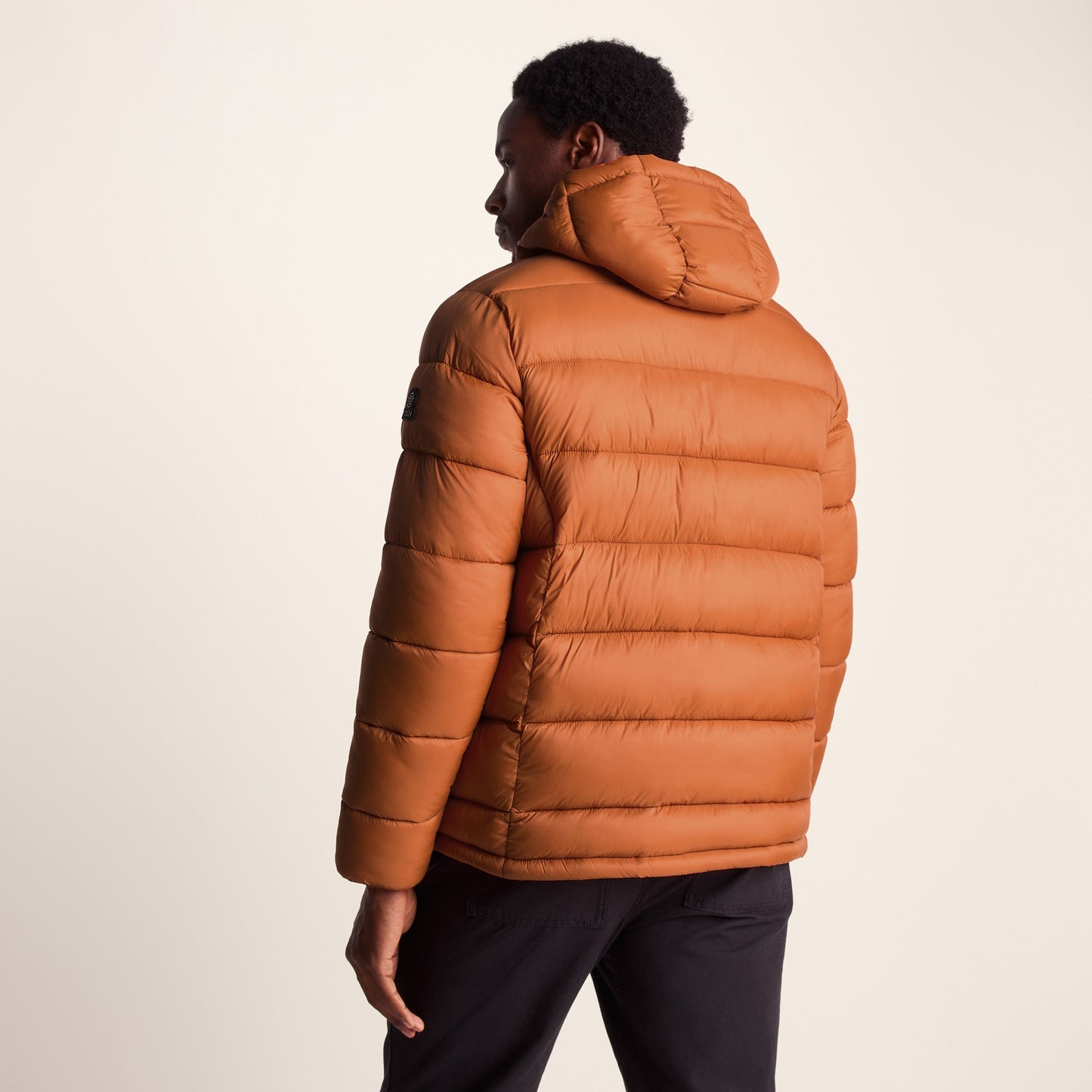Maloney Mens Wind Resistant Insulated Jacket - Mahogany Orange