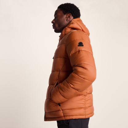 Maloney Mens Wind Resistant Insulated Jacket - Mahogany Orange