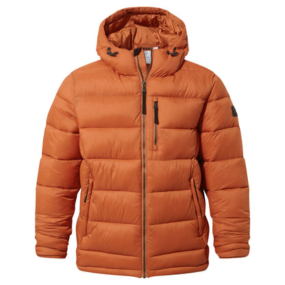 Maloney Mens Wind Resistant Insulated Jacket - Mahogany Orange