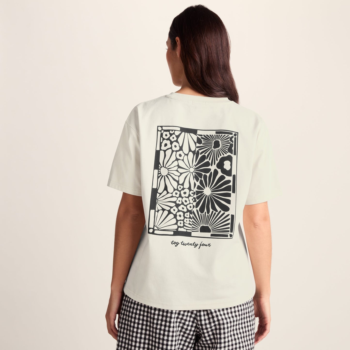Margot Womens Supersoft Premium Relaxed Fit T-Shirt - Vanilla