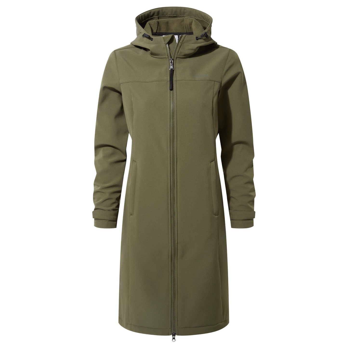 Marina Womens Long Water Resistant Softshell Jacket - Khaki