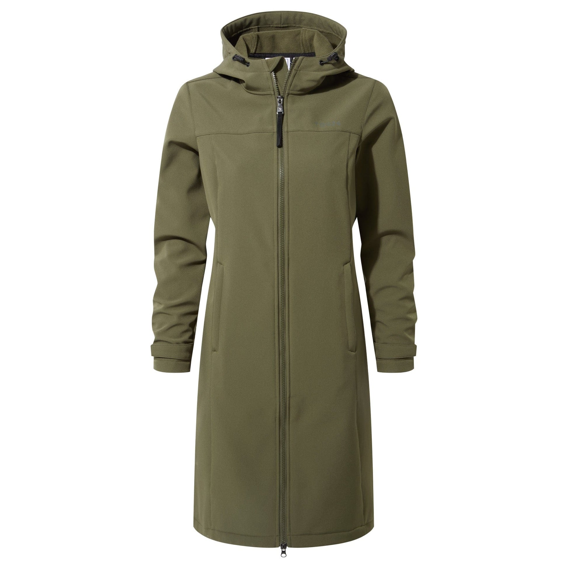 Marina Womens Long Water Resistant Softshell Jacket - Khaki