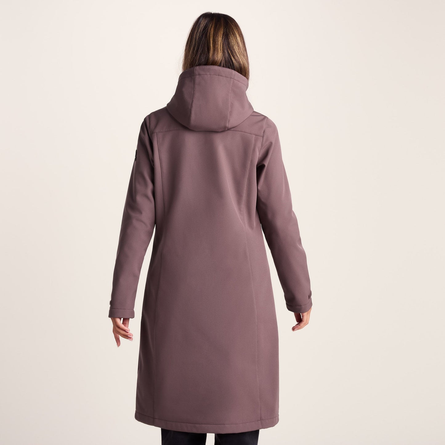 Marina Womens Long Water Resistant Softshell Jacket - Dark Mauve