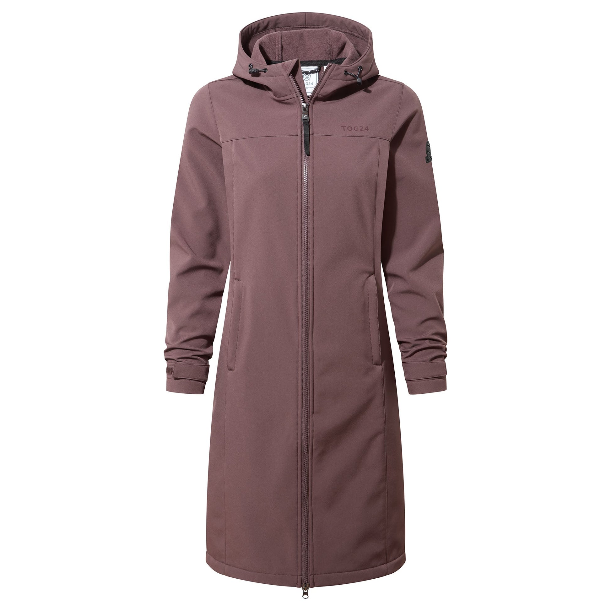 Marina Womens Long Water Resistant Softshell Jacket - Dark Mauve