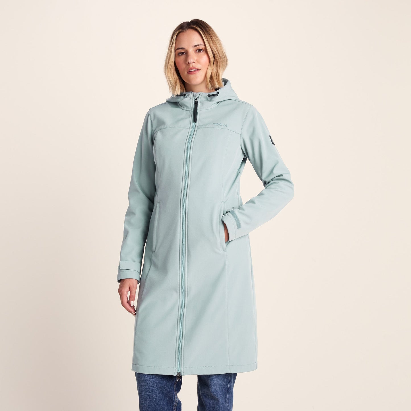 Marina Womens Long Water Resistant Softshell Jacket - Misty Grey