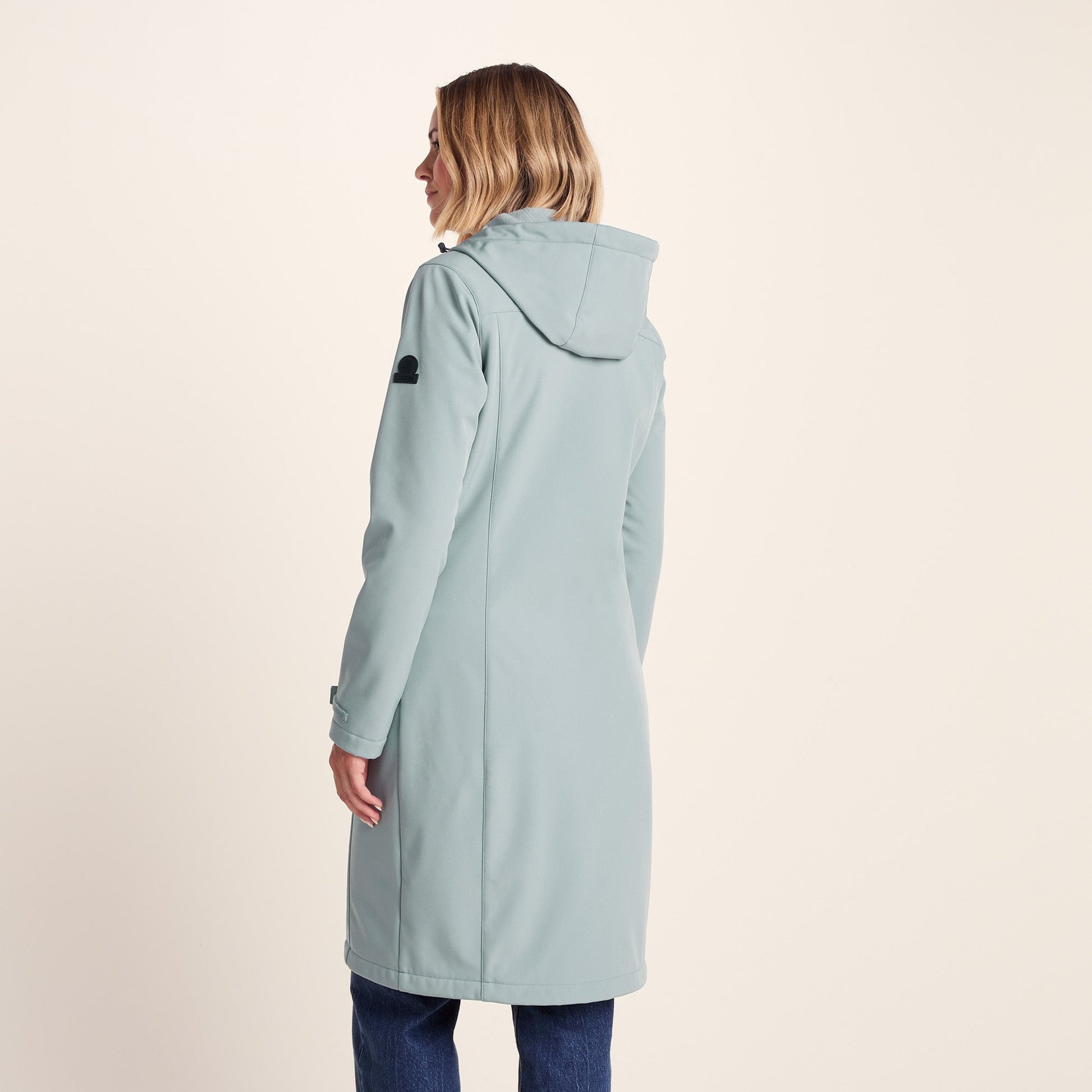 Marina Womens Long Water Resistant Softshell Jacket - Misty Grey
