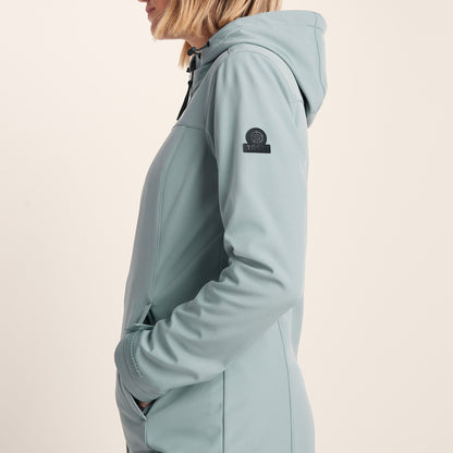 Marina Womens Long Water Resistant Softshell Jacket - Misty Grey