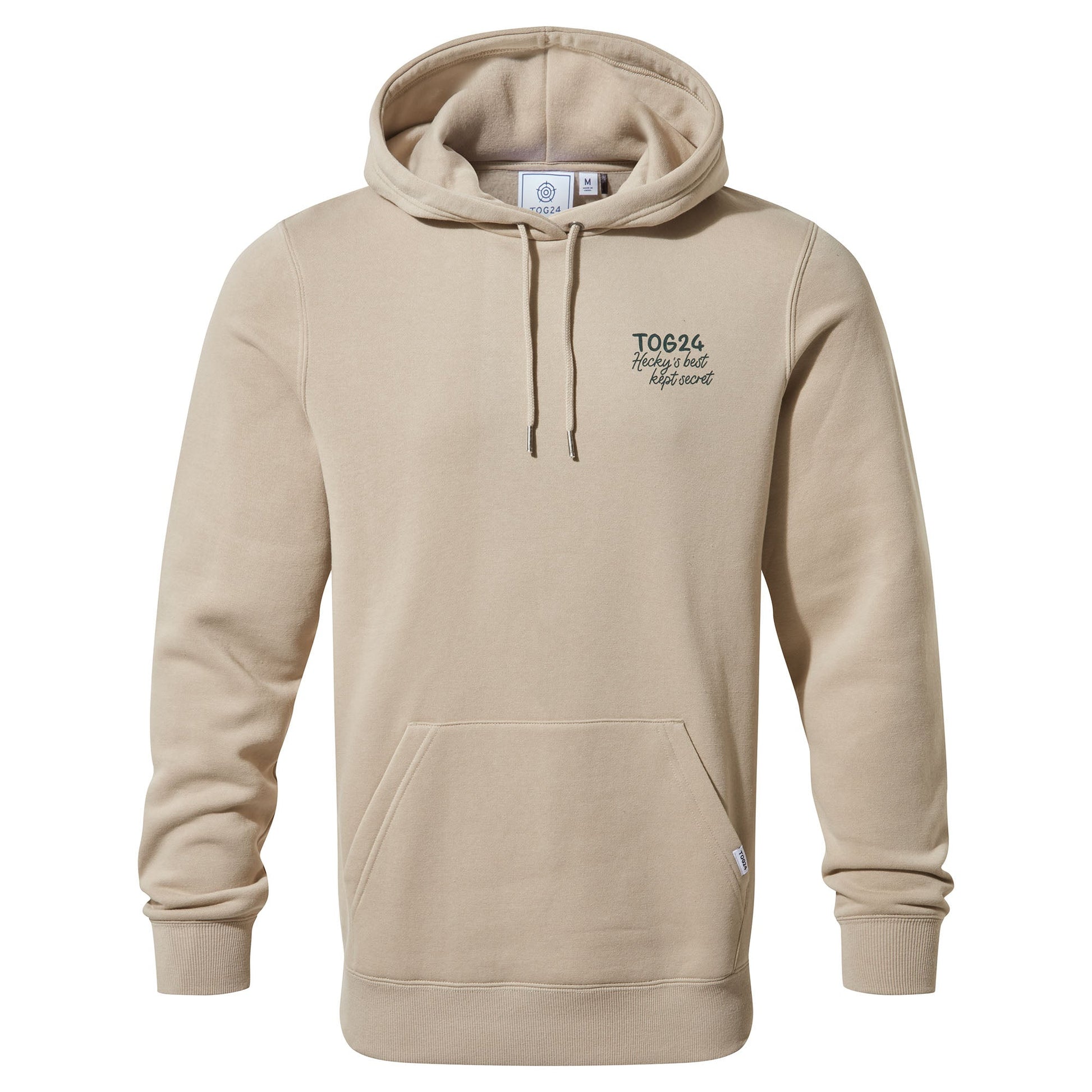 Marsden Mens Supersoft Knit Look Fleece Hoody - Hazelnut