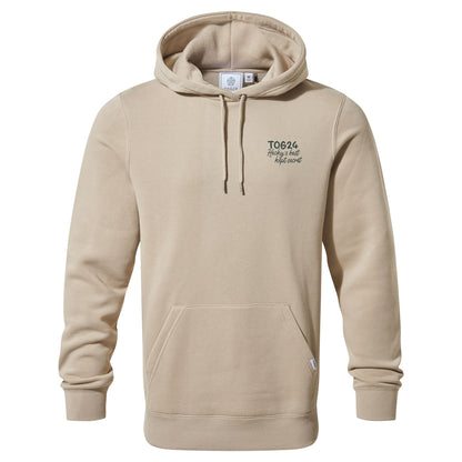 Marsden Mens Supersoft Knit Look Fleece Hoody - Hazelnut