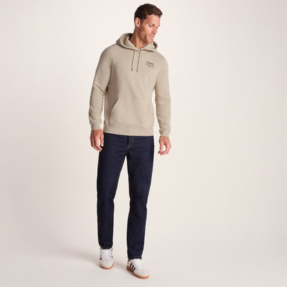 Marsden Mens Supersoft Knit Look Fleece Hoody - Hazelnut