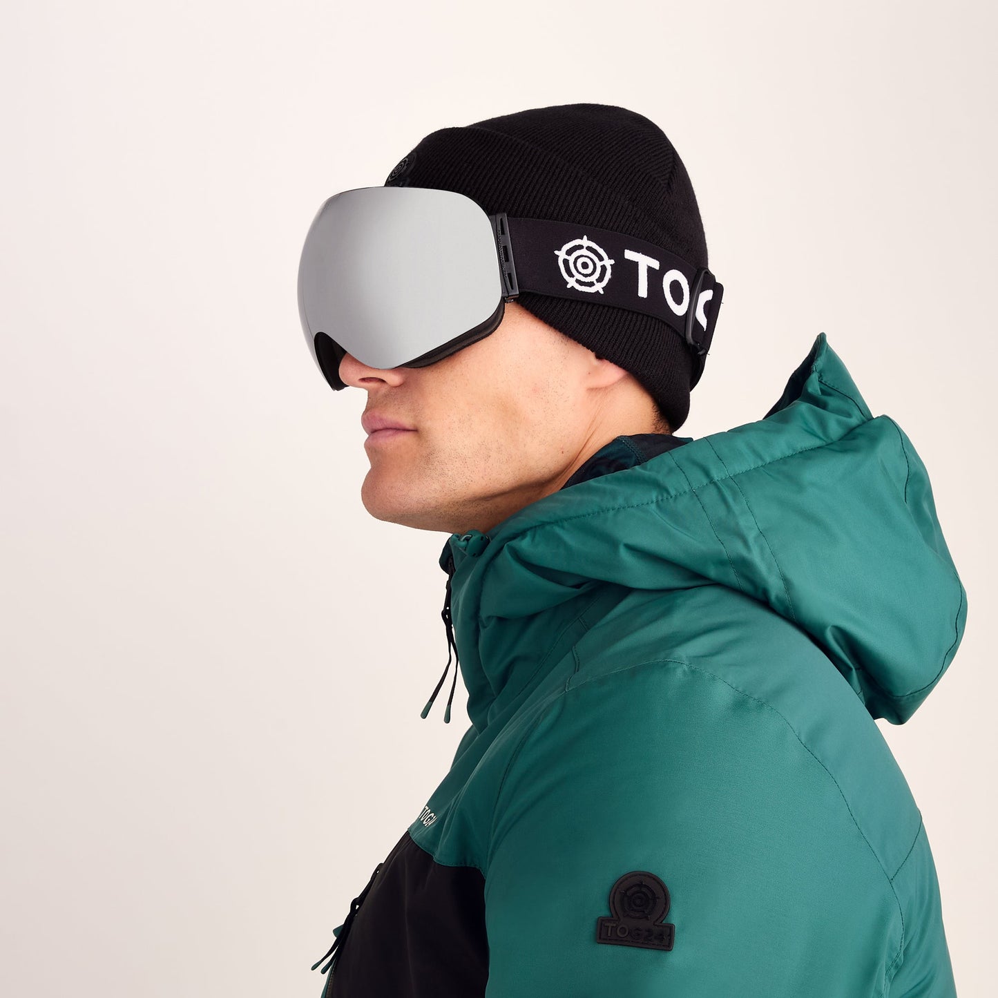 Megeve Cat 3 Lens Goggles - Matt Black/Silver
