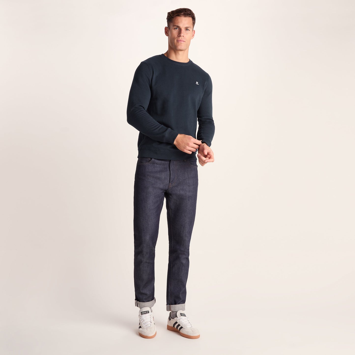 Mellor Mens Supersoft Cotton Rich Sweat - Dark Indigo