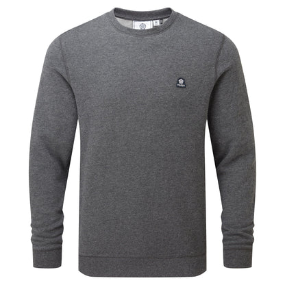 Mellor Mens Supersoft Cotton Rich Sweat - Dark Grey Marl
