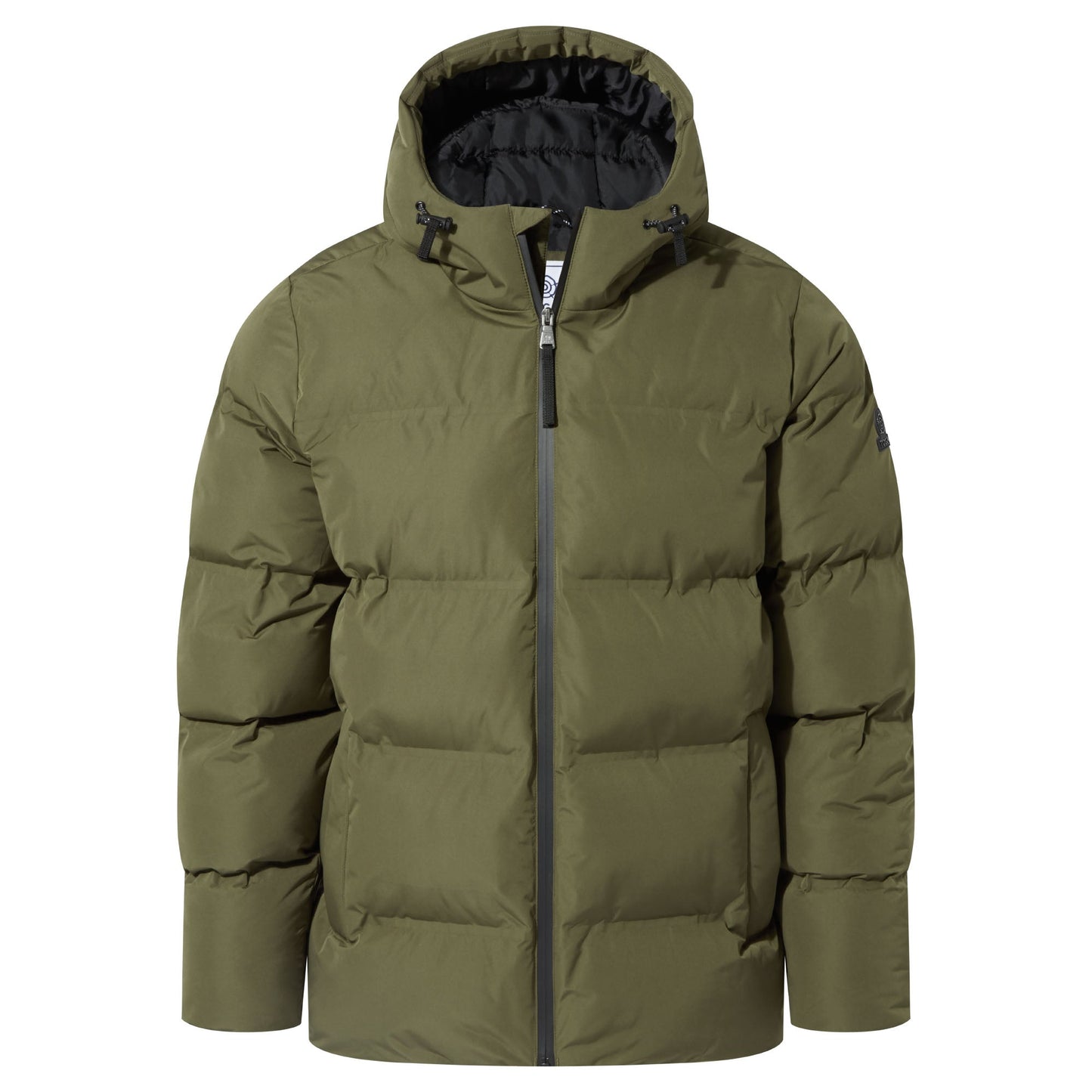 Menka Mens Shower Resistant Insulated Jacket - Khaki