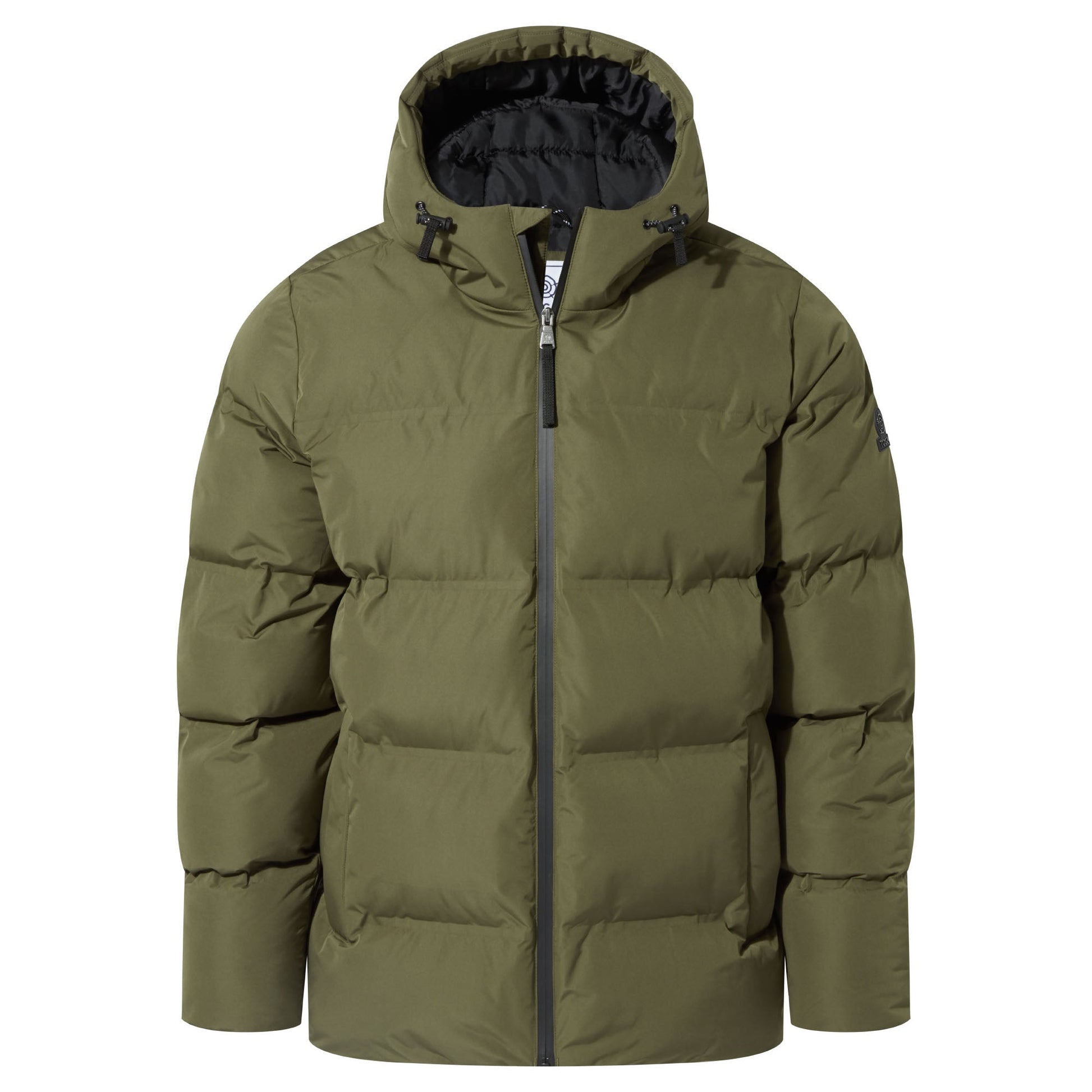 Menka Mens Shower Resistant Insulated Jacket - Khaki