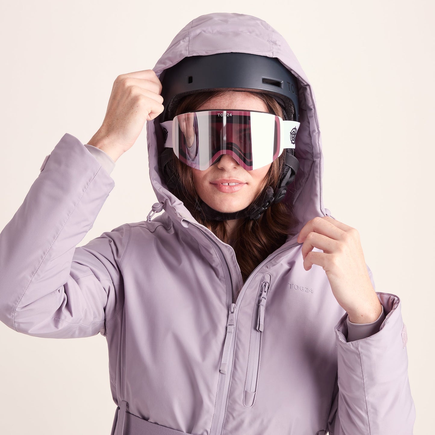 Meribel Womens Performance Waterproof Ski Jacket - Lavender Grey