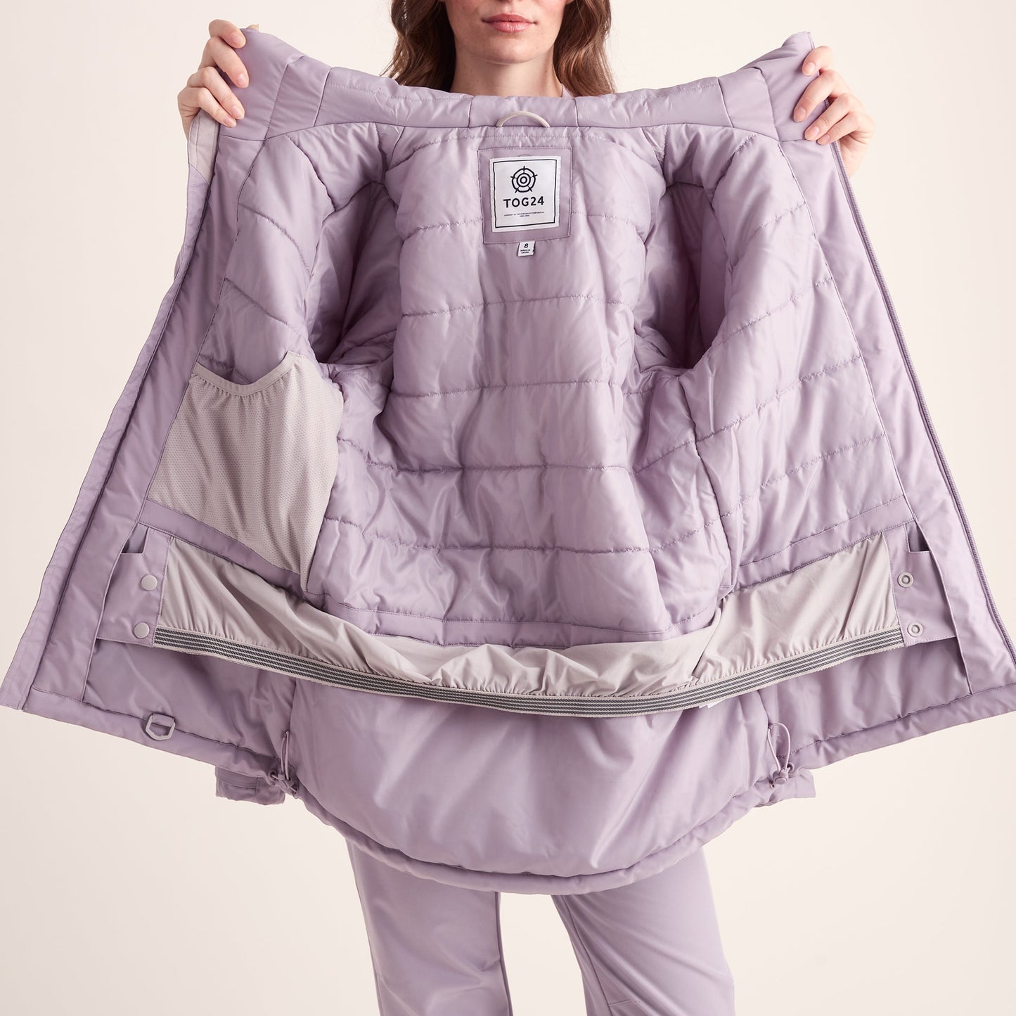 Meribel Womens Performance Waterproof Ski Jacket - Lavender Grey