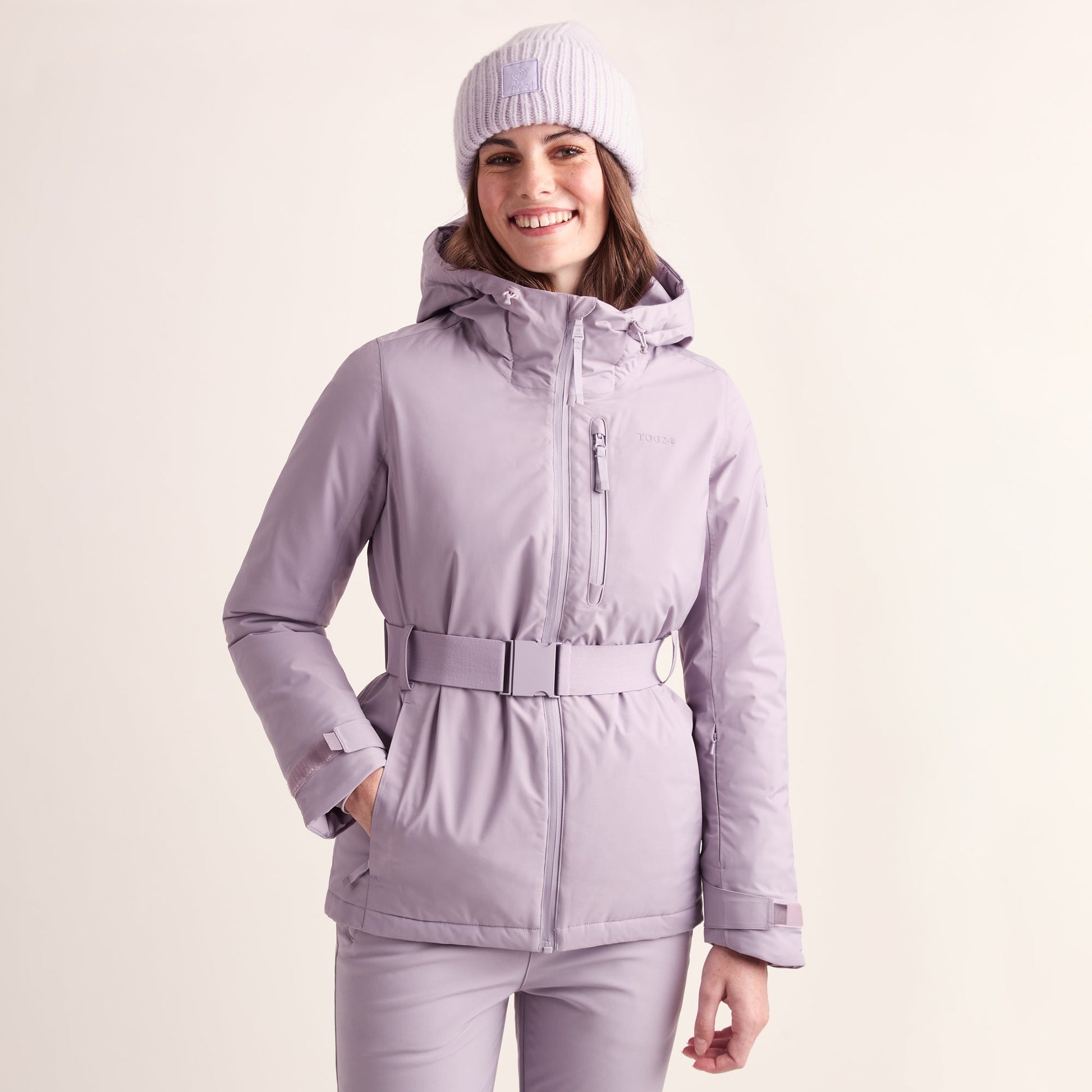 Meribel Womens Performance Waterproof Ski Jacket - Lavender Grey