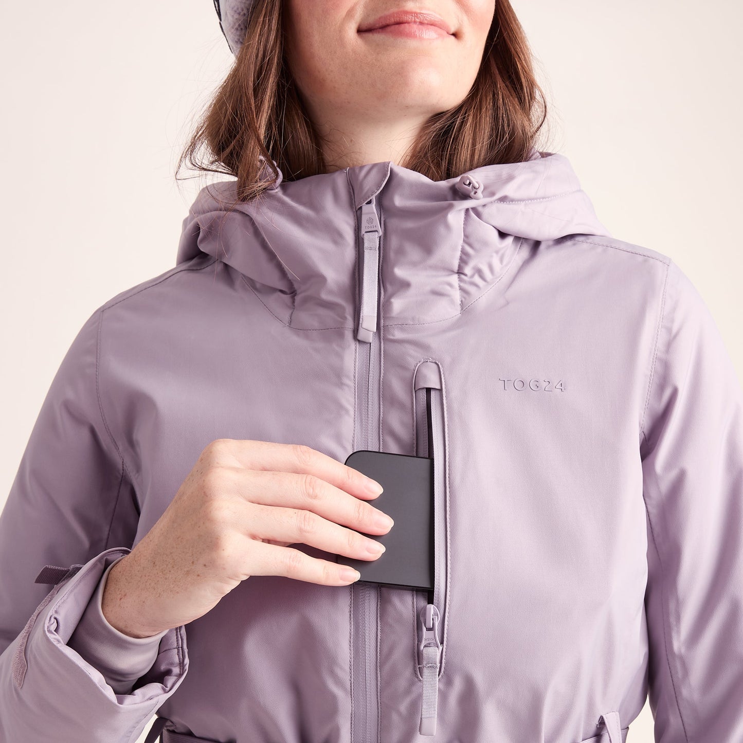 Meribel Womens Performance Waterproof Ski Jacket - Lavender Grey