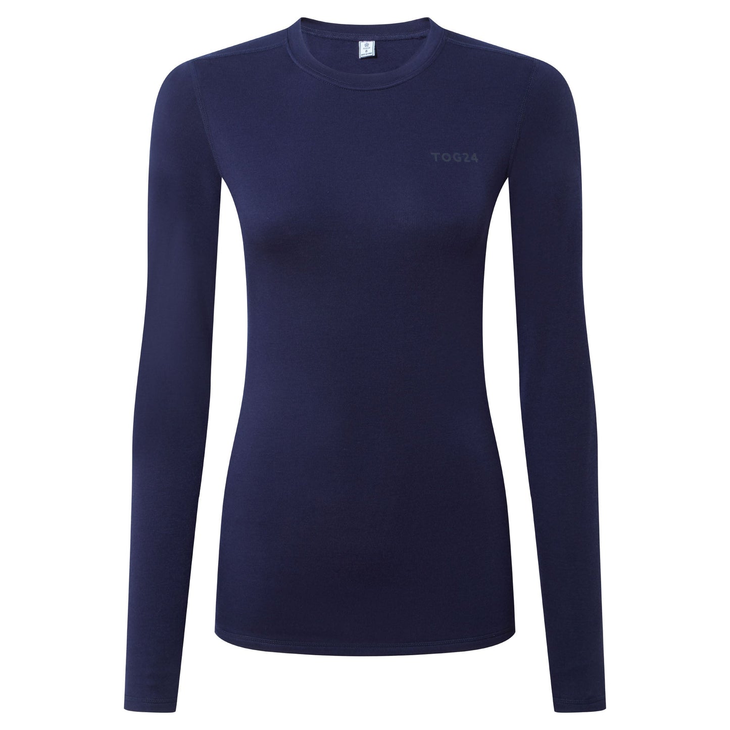 Meru Womens Cashmere Touch Crew Neck Base Layer - Oxford Blue