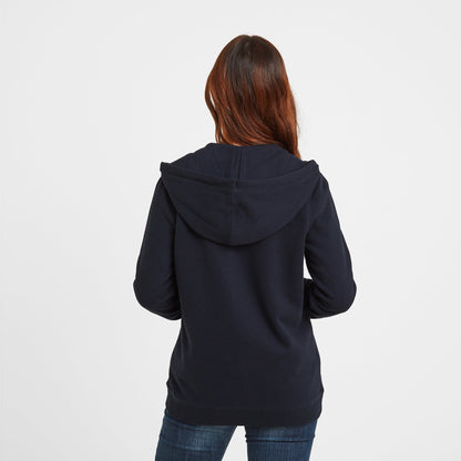 Mia Womens Supersoft Zip Hoody - Dark Indigo
