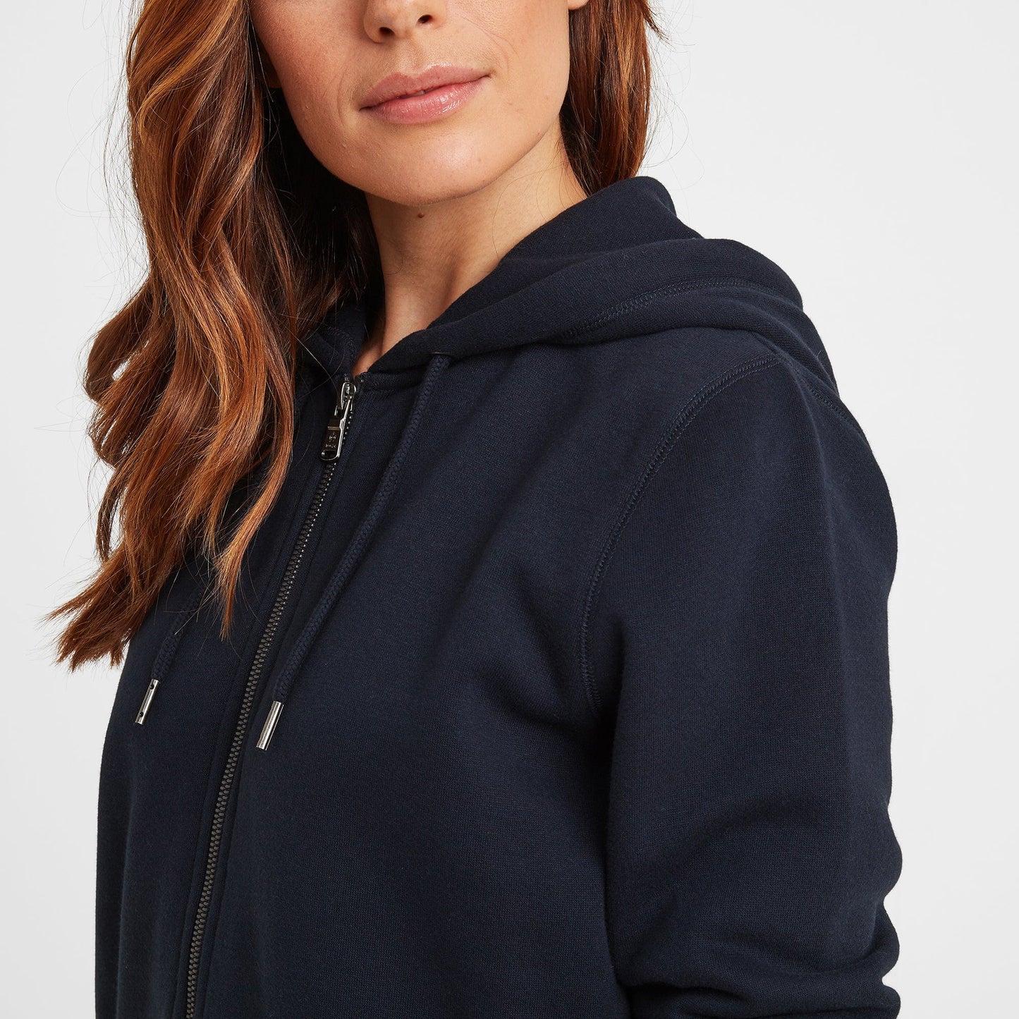 Mia Womens Supersoft Zip Hoody - Dark Indigo