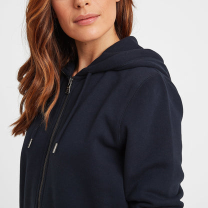 Mia Womens Supersoft Zip Hoody - Dark Indigo