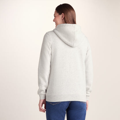 Mia Womens Supersoft Zip Hoody - Oatmeal Marl