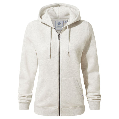 Mia Womens Supersoft Zip Hoody - Oatmeal Marl