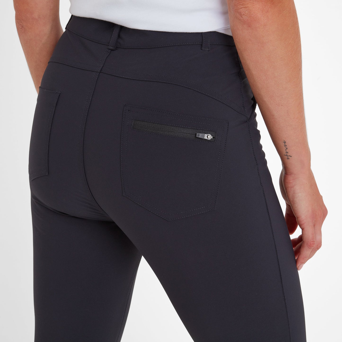 Milton Womens Water Resistant Slim Trouser Short - Black