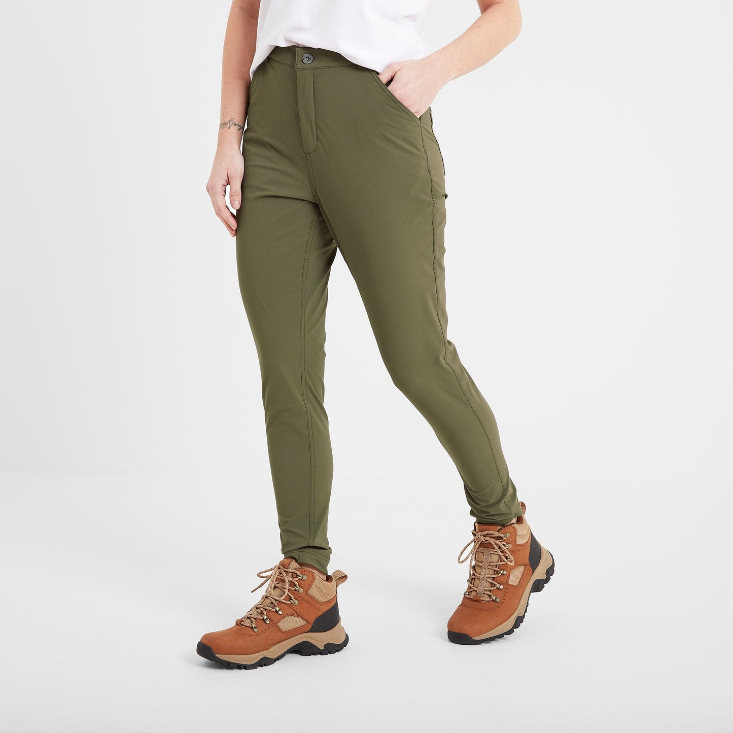 Milton Womens Water Resistant Slim Trouser Regular - Khaki