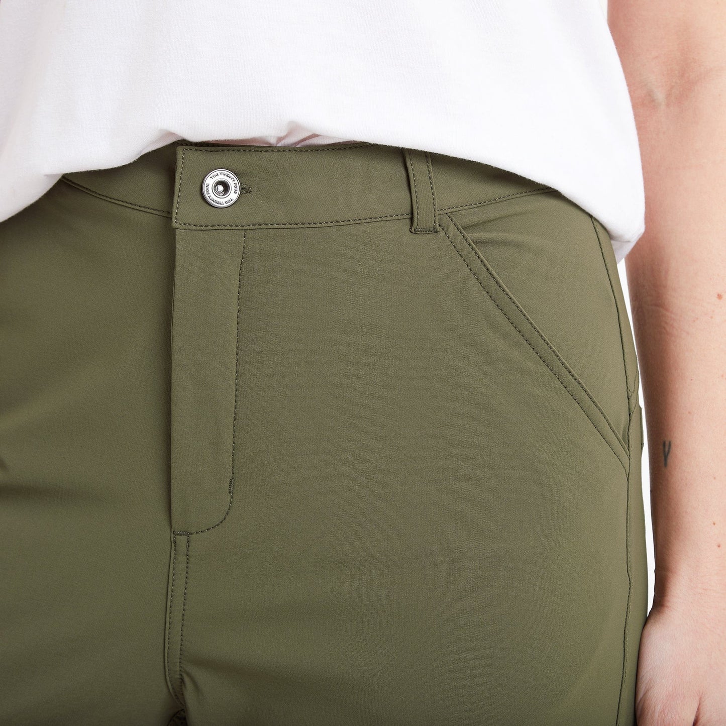 Milton Womens Water Resistant Slim Trouser Regular - Khaki