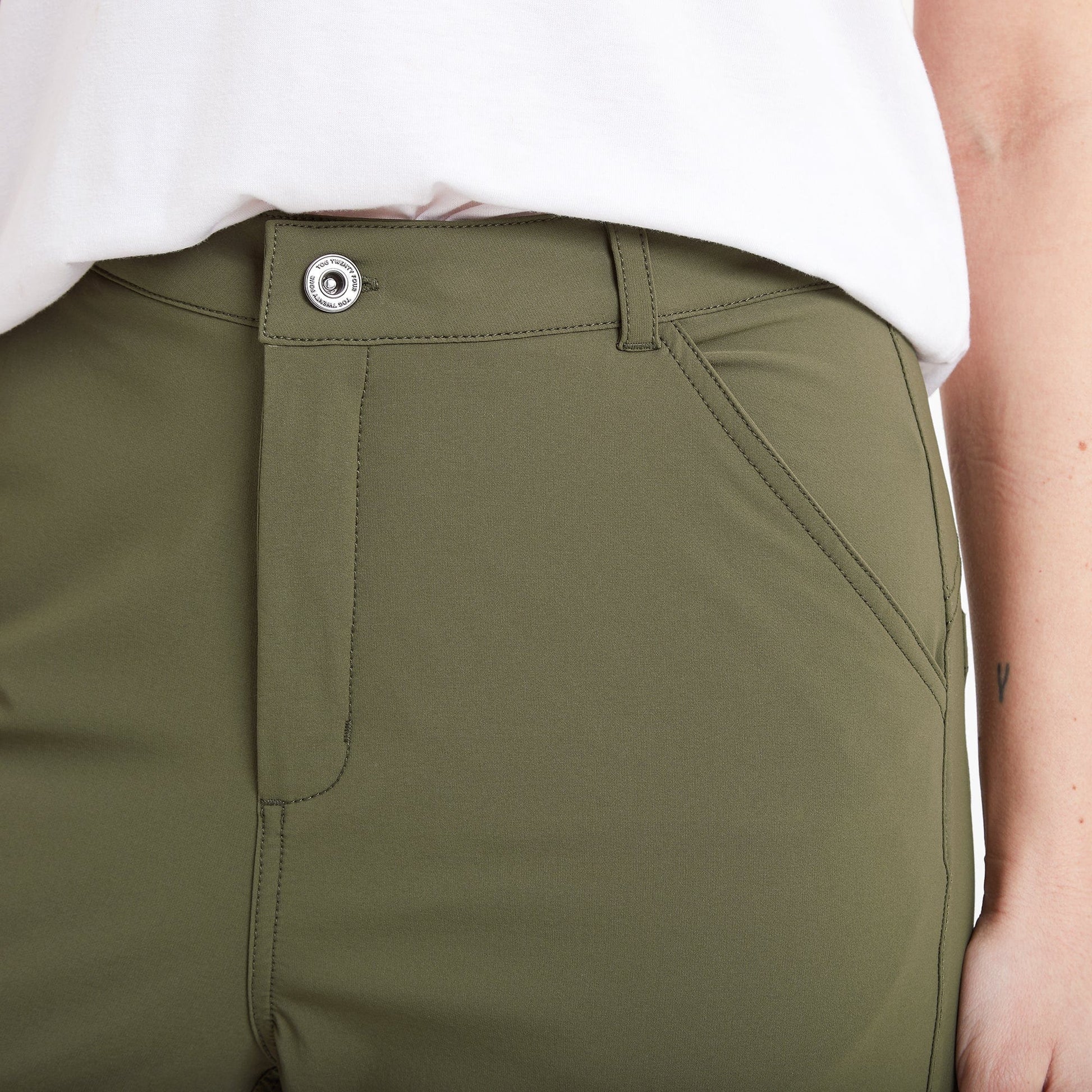 Milton Womens Water Resistant Slim Trouser Regular - Khaki