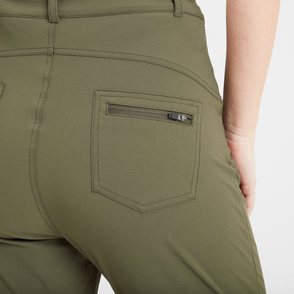 Milton Womens Water Resistant Slim Trouser Short - Khaki