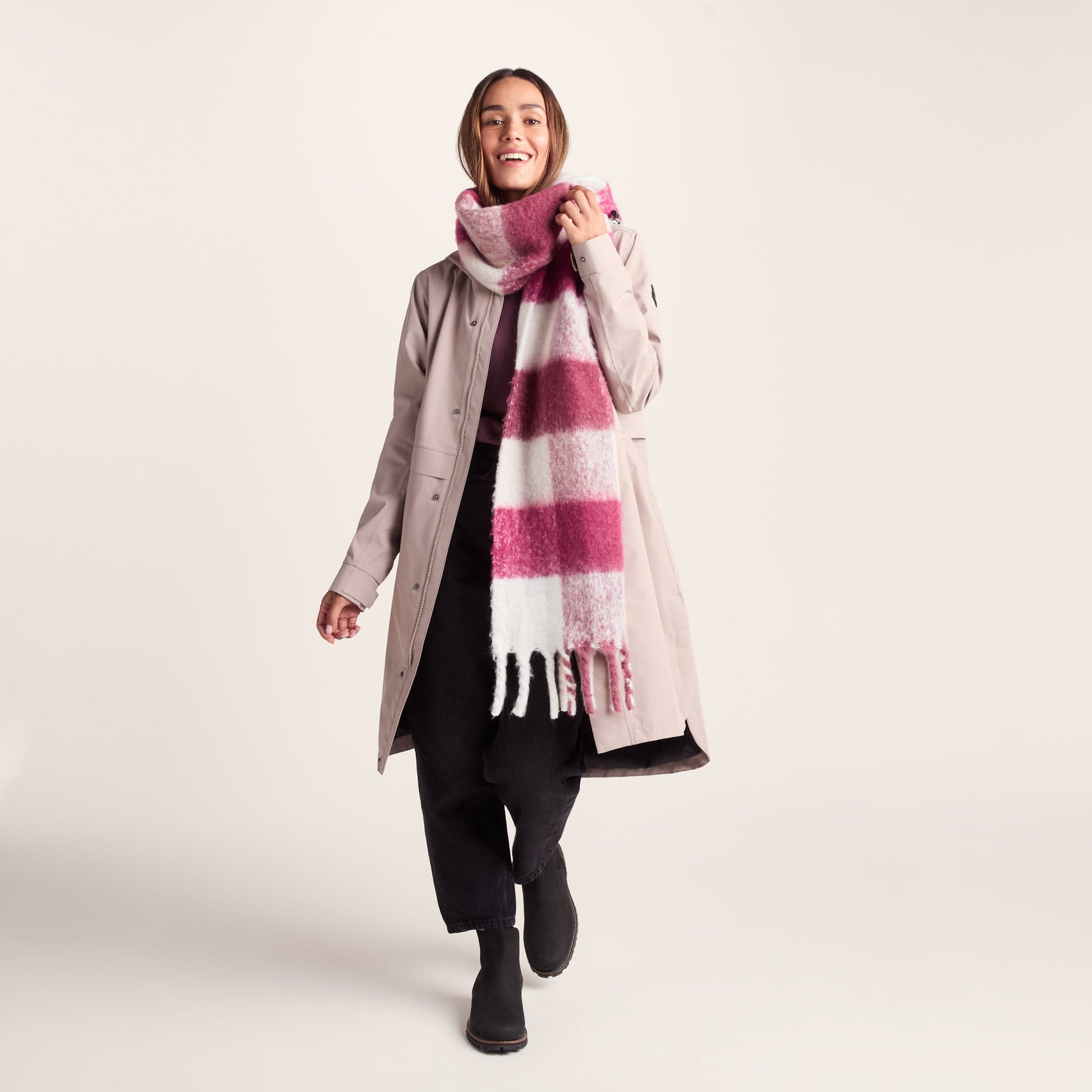 Miyara Woven Scarf - Washed Burgundy