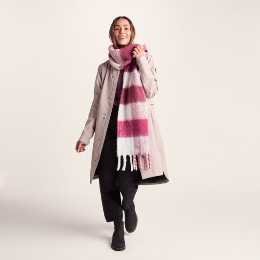 Miyara Woven Scarf - Washed Burgundy