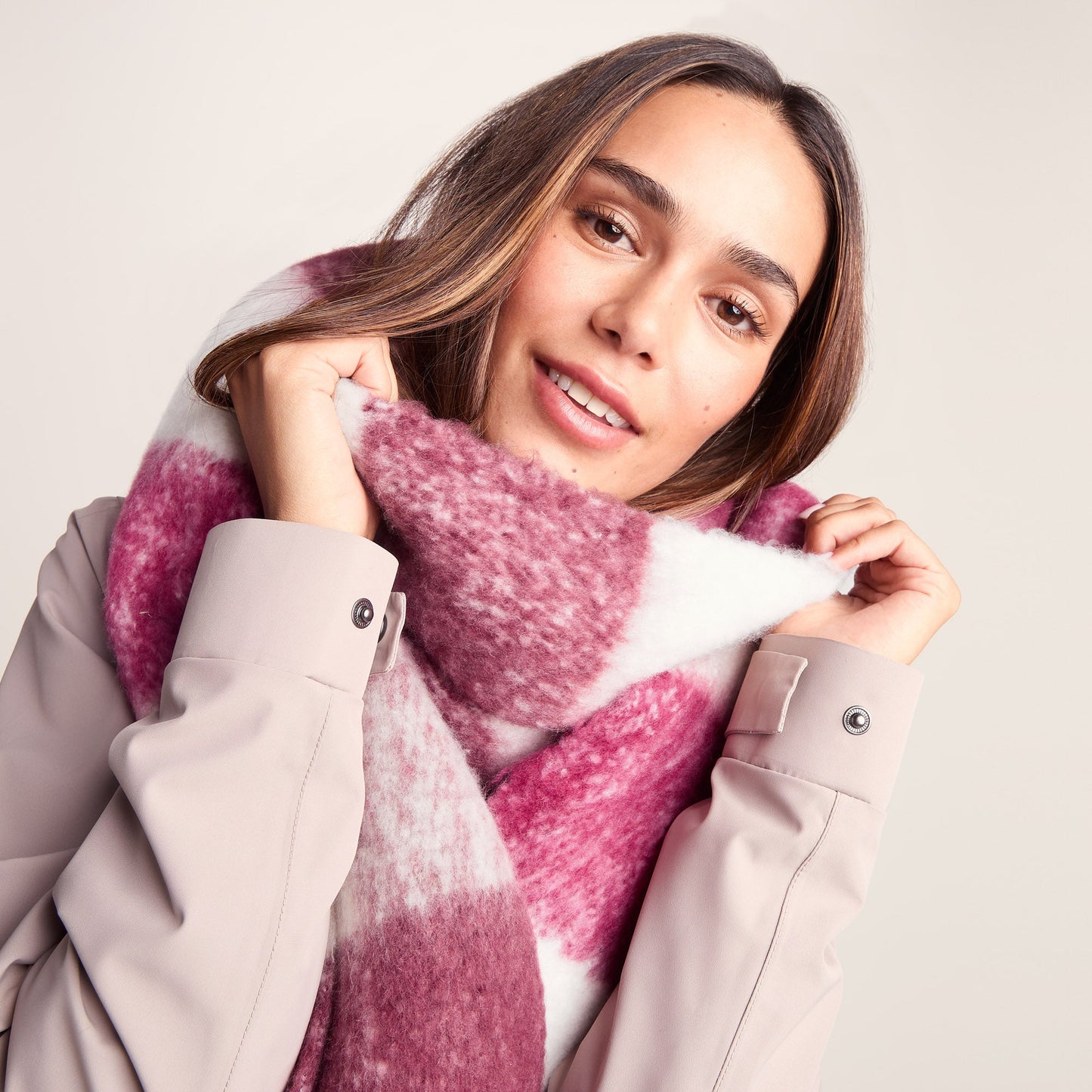 Miyara Woven Scarf - Washed Burgundy