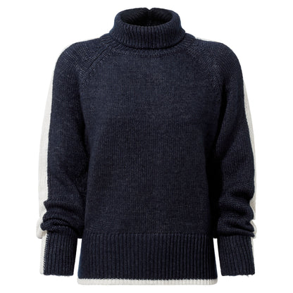 Moira Womens Knitted Jumper - Oxford Blue
