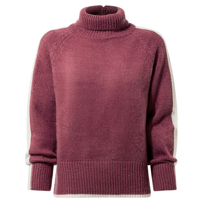 Moira Womens Knitted Jumper - Washed Burgundy