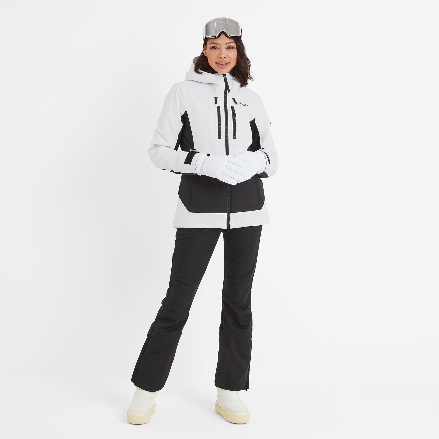 Montana Womens Ski Jacket - Black/Optic White