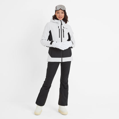 Montana Womens Ski Jacket - Black/Optic White