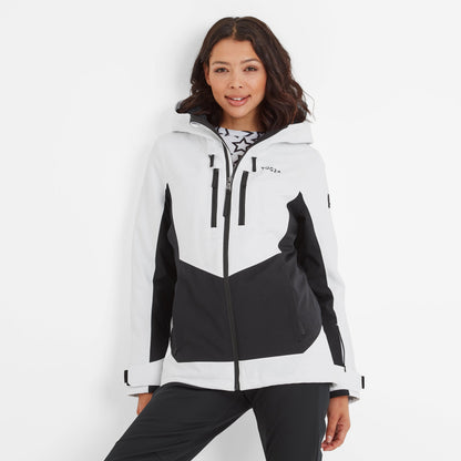 Montana Womens Ski Jacket - Black/Optic White