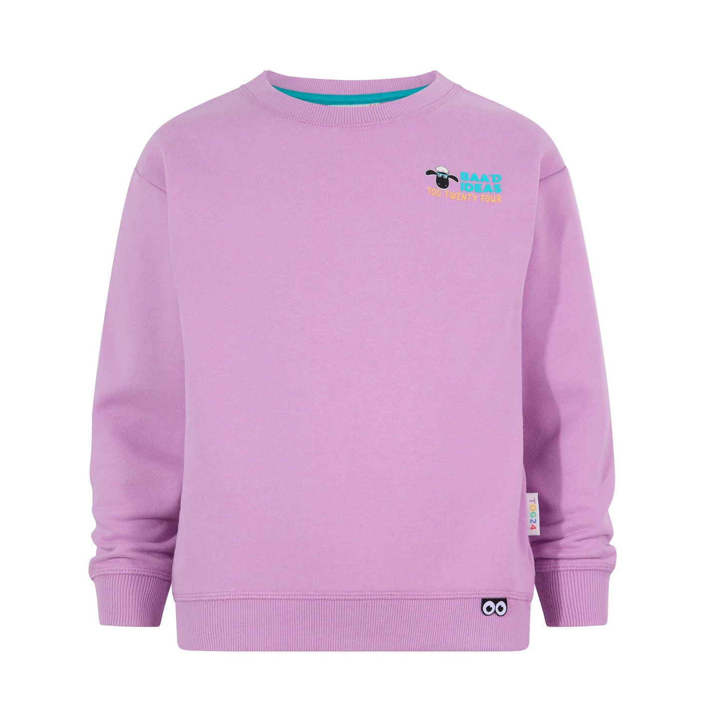 Montadale Kids Shaun the Sheep Crew Sweat - Lilac Haze