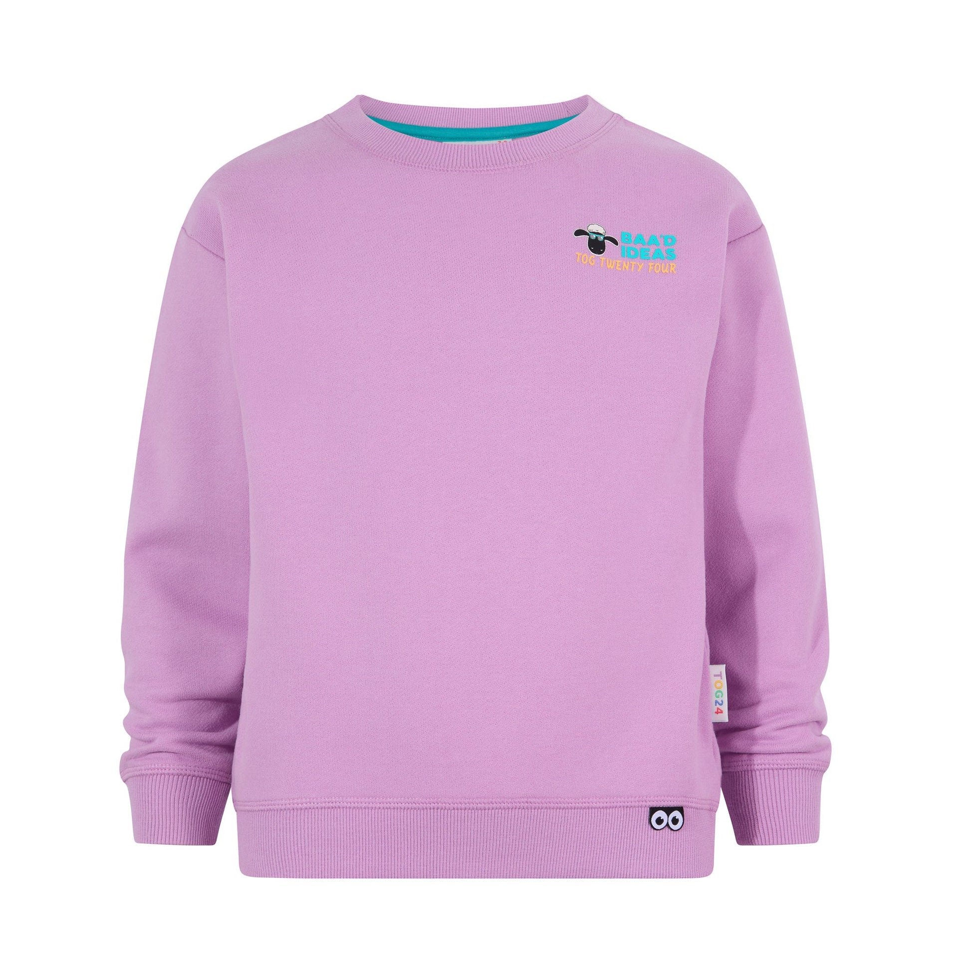 Montadale Kids Shaun the Sheep Crew Sweat - Lilac Haze